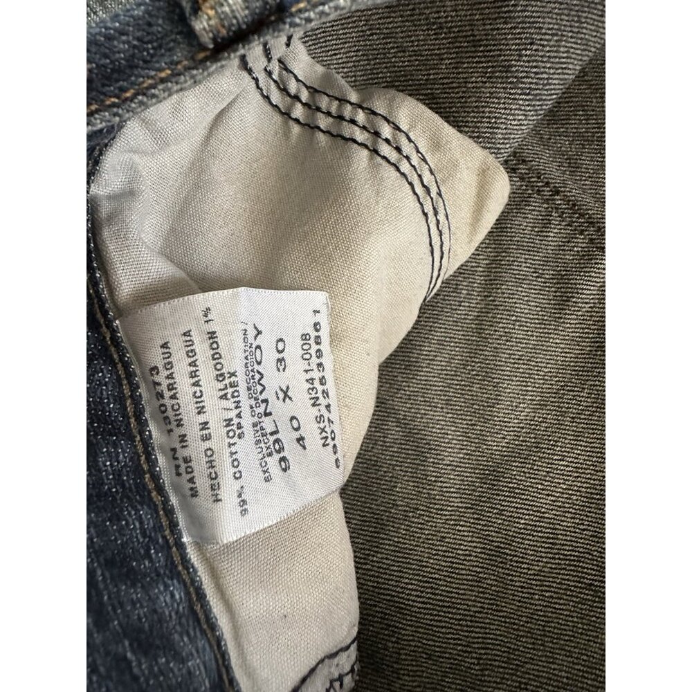 Wrangler Men's Size 40x30 Jeans Relaxed Straight Dark Wash Western Workwear Pant - Picture 7 of 13
